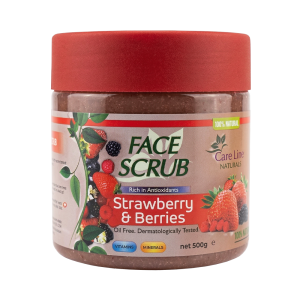 CareLine Naturals Face & Body Scrub - Strawberry & Berries